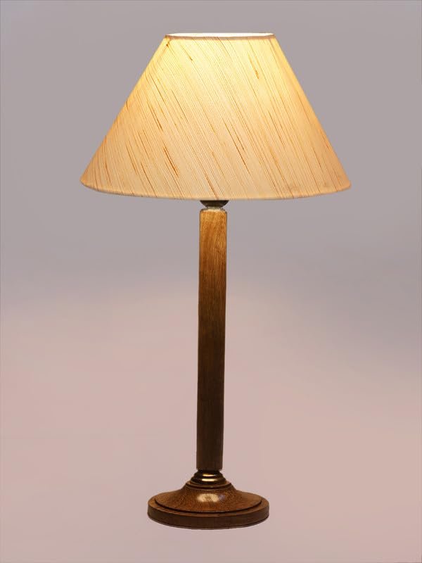 Multicolor Table Lamp | Artistic Mosaic Glass with Sturdy Wood Base | Decorative Ambient Light for Home D�cor | Perfect Blend of Modern & Traditional Style - Model DBH73