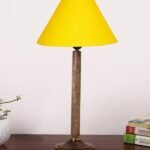 Multicolor Table Lamp | Artistic Mosaic Glass with Sturdy Wood Base | Decorative Ambient Light for Home D�cor | Perfect Blend of Modern & Traditional Style – Model DBH77