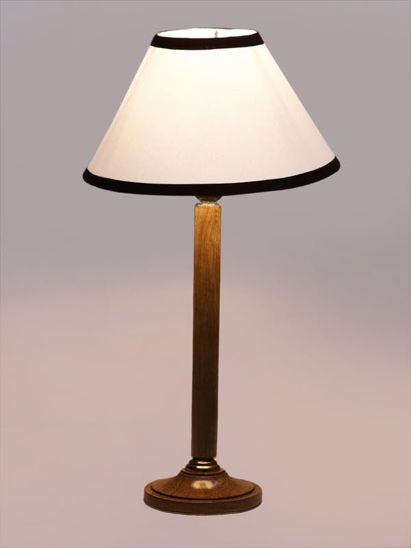 Multicolor Table Lamp | Artistic Mosaic Glass with Sturdy Wood Base | Decorative Ambient Light for Home D�cor | Perfect Blend of Modern & Traditional Style - Model DBH79