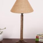 Multicolor Table Lamp | Artistic Mosaic Glass with Sturdy Wood Base | Decorative Ambient Light for Home D�cor | Perfect Blend of Modern & Traditional Style – Model DBH80