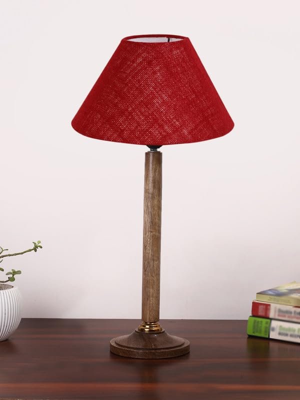 Multicolor Table Lamp | Artistic Mosaic Glass with Sturdy Wood Base | Decorative Ambient Light for Home D�cor | Perfect Blend of Modern & Traditional Style - Model DBH82