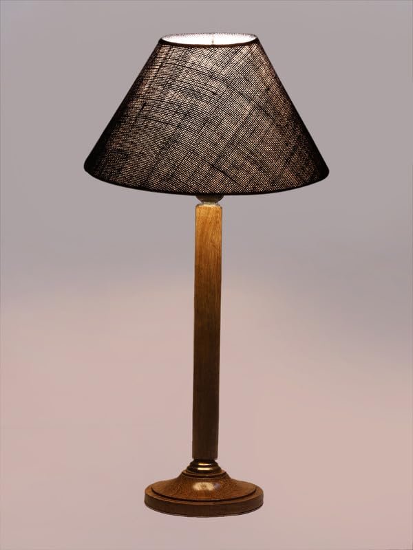 Multicolor Table Lamp | Artistic Mosaic Glass with Sturdy Wood Base | Decorative Ambient Light for Home D�cor | Perfect Blend of Modern & Traditional Style - Model DBH83