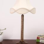 Multicolor Table Lamp | Artistic Mosaic Glass with Sturdy Wood Base | Decorative Ambient Light for Home D�cor | Perfect Blend of Modern & Traditional Style – Model DBH87