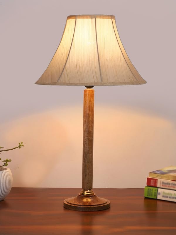 Multicolor Table Lamp | Artistic Mosaic Glass with Sturdy Wood Base | Decorative Ambient Light for Home D�cor | Perfect Blend of Modern & Traditional Style - Model DBH91