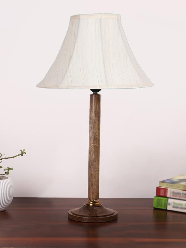 Multicolor Table Lamp | Artistic Mosaic Glass with Sturdy Wood Base | Decorative Ambient Light for Home D�cor | Perfect Blend of Modern & Traditional Style - Model DBH91