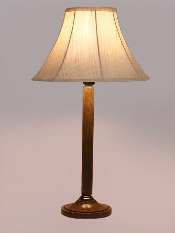 Multicolor Table Lamp | Artistic Mosaic Glass with Sturdy Wood Base | Decorative Ambient Light for Home D�cor | Perfect Blend of Modern & Traditional Style - Model DBH91