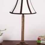 Multicolor Table Lamp | Artistic Mosaic Glass with Sturdy Wood Base | Decorative Ambient Light for Home D�cor | Perfect Blend of Modern & Traditional Style – Model DBH92