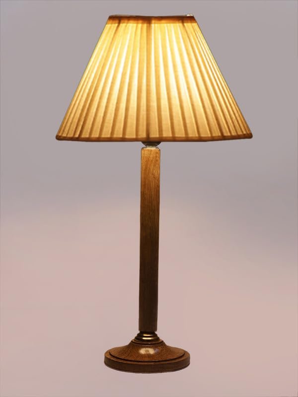 Multicolor Table Lamp | Artistic Mosaic Glass with Sturdy Wood Base | Decorative Ambient Light for Home D�cor | Perfect Blend of Modern & Traditional Style - Model DBH93