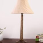 Multicolor Table Lamp | Artistic Mosaic Glass with Sturdy Wood Base | Decorative Ambient Light for Home D�cor | Perfect Blend of Modern & Traditional Style – Model DBH94