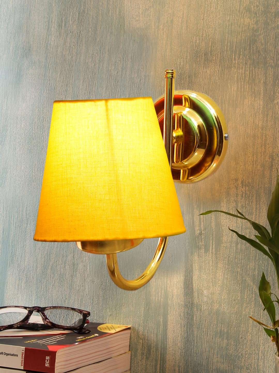 Multicolor Wall Lamp | Elegant Jute Material | Stylish Ambient Light for Home, Office, Living Room, Bedroom, Hallway | Modern Decorative Wall Sconce - Model DBS