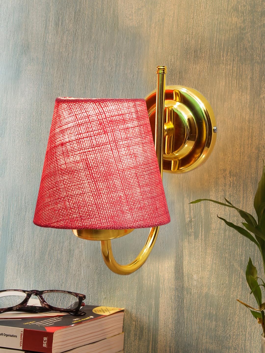 Multicolor Wall Lamp | Elegant Jute Material | Stylish Ambient Light for Home, Office, Living Room, Bedroom, Hallway | Modern Decorative Wall Sconce - Model DBS10