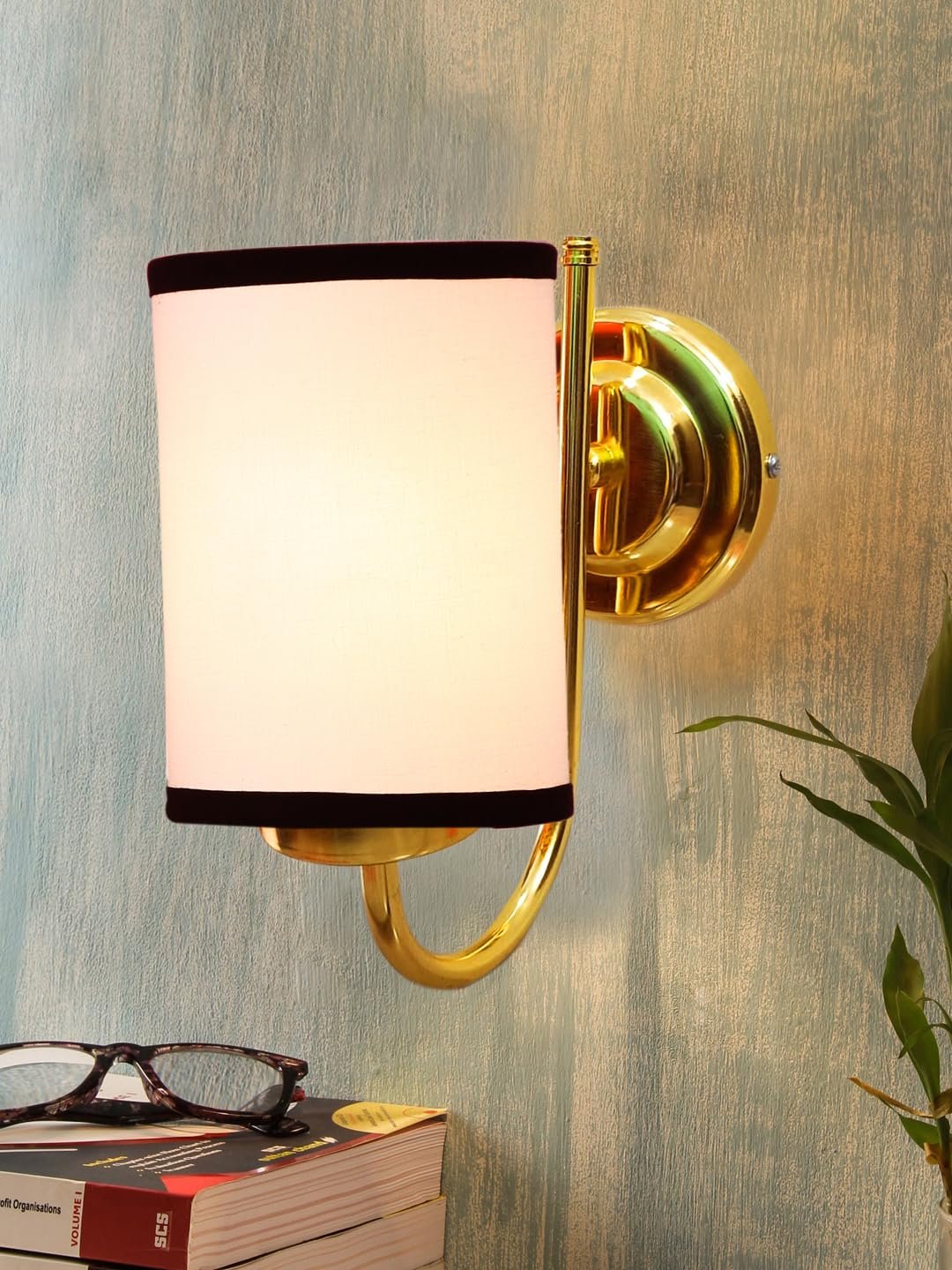 Multicolor Wall Lamp | Elegant Jute Material | Stylish Ambient Light for Home, Office, Living Room, Bedroom, Hallway | Modern Decorative Wall Sconce - Model DBS22
