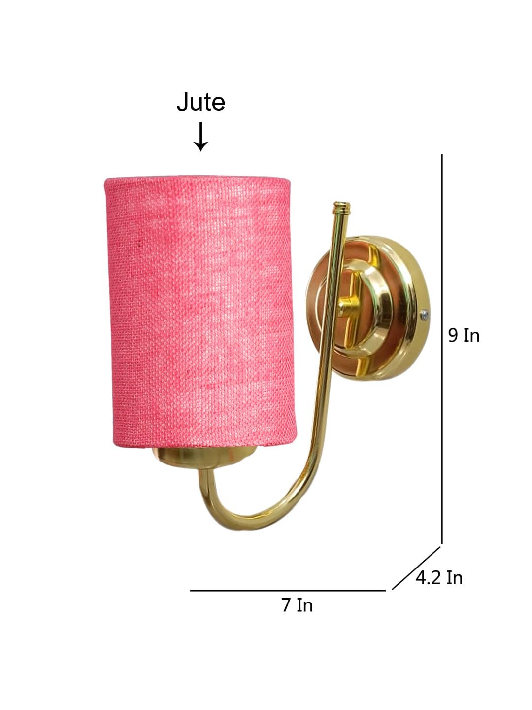 Multicolor Wall Lamp | Elegant Jute Material | Stylish Ambient Light for Home, Office, Living Room, Bedroom, Hallway | Modern Decorative Wall Sconce - Model DBS25
