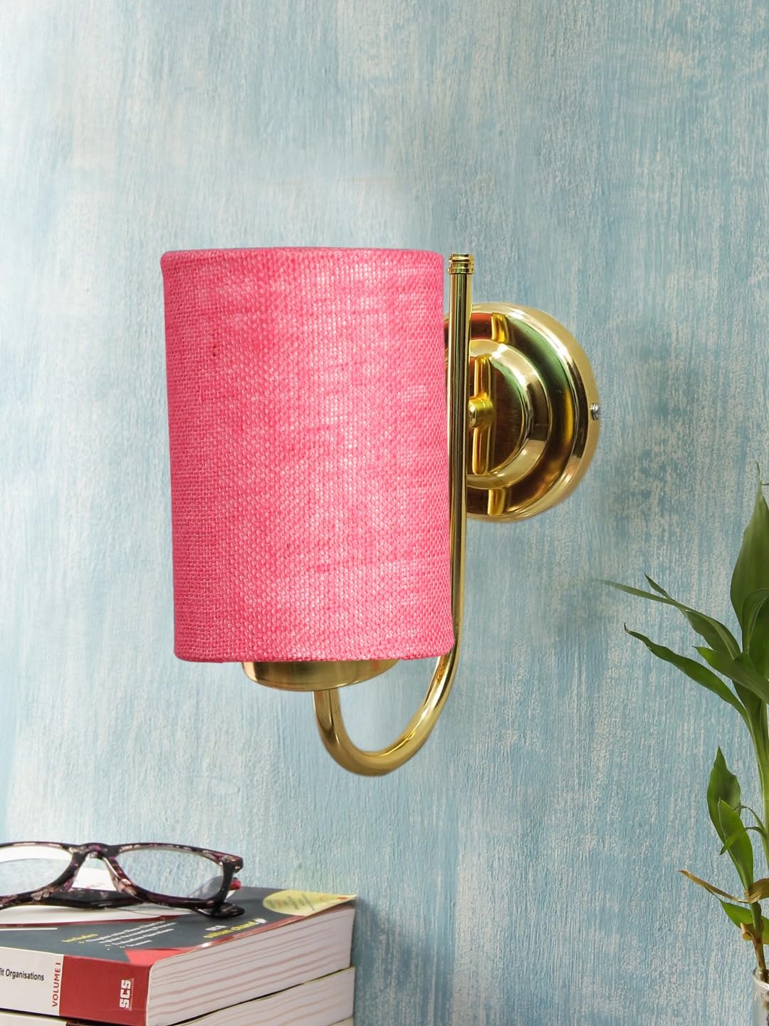 Multicolor Wall Lamp | Elegant Jute Material | Stylish Ambient Light for Home, Office, Living Room, Bedroom, Hallway | Modern Decorative Wall Sconce - Model DBS25