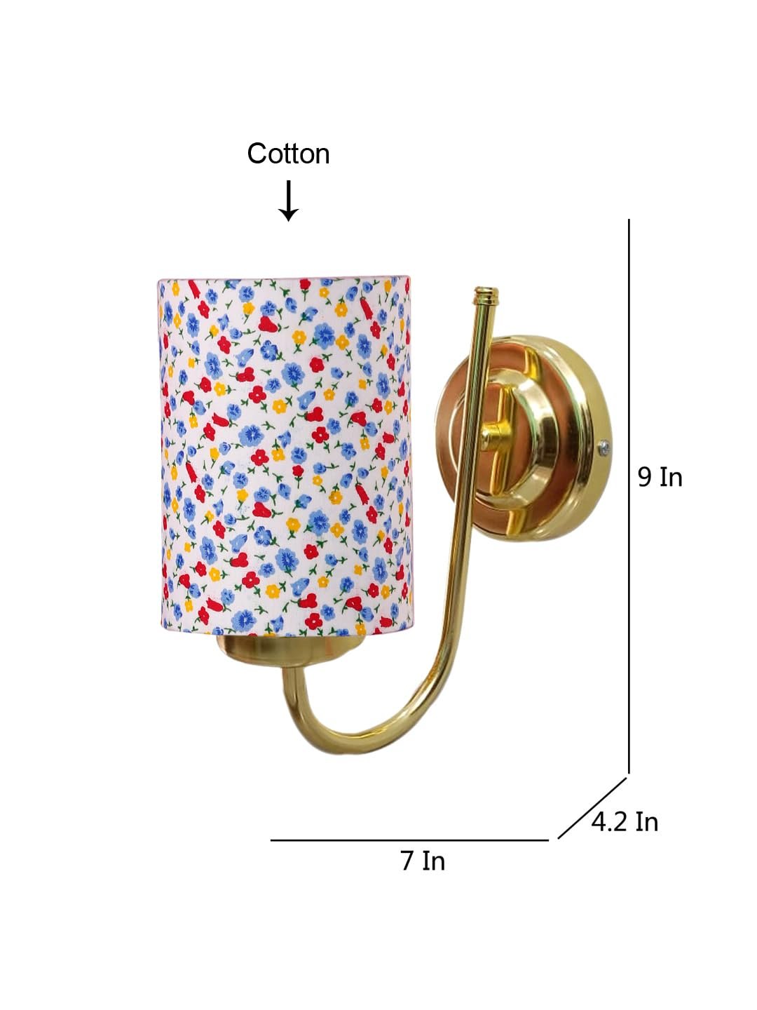 Multicolor Wall Lamp | Elegant Cotton Design | Stylish Ambient Light for Home, Office, Living Room, Bedroom, Hallway | Modern Decorative Wall Sconce - Model DBS30