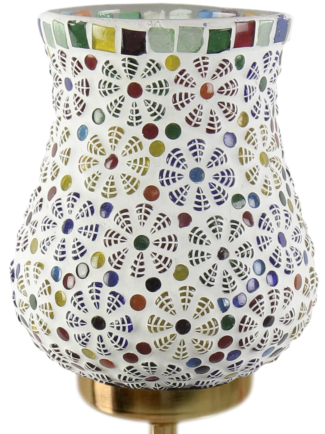 Multicolor Wall Lamp | Elegant Mosaic Glass & Wood Design | Stylish Ambient Light for Home, Office, Living Room, Bedroom, Hallway | Modern Decorative Wall Sconce - Model DBS32