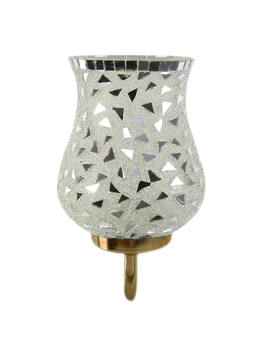 Multicolor Wall Lamp | Elegant Mosaic Glass & Wood Design | Stylish Ambient Light for Home, Office, Living Room, Bedroom, Hallway | Modern Decorative Wall Sconce - Model DBS33
