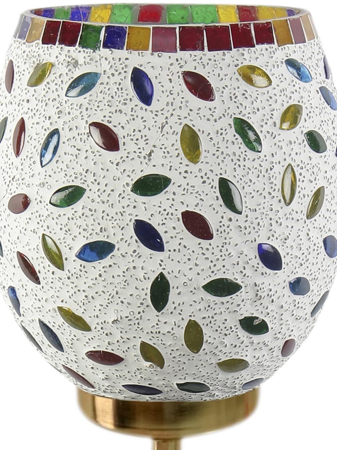 Multicolor Wall Lamp | Elegant Mosaic Glass & Wood Design | Stylish Ambient Light for Home, Office, Living Room, Bedroom, Hallway | Modern Decorative Wall Sconce - Model DBS36
