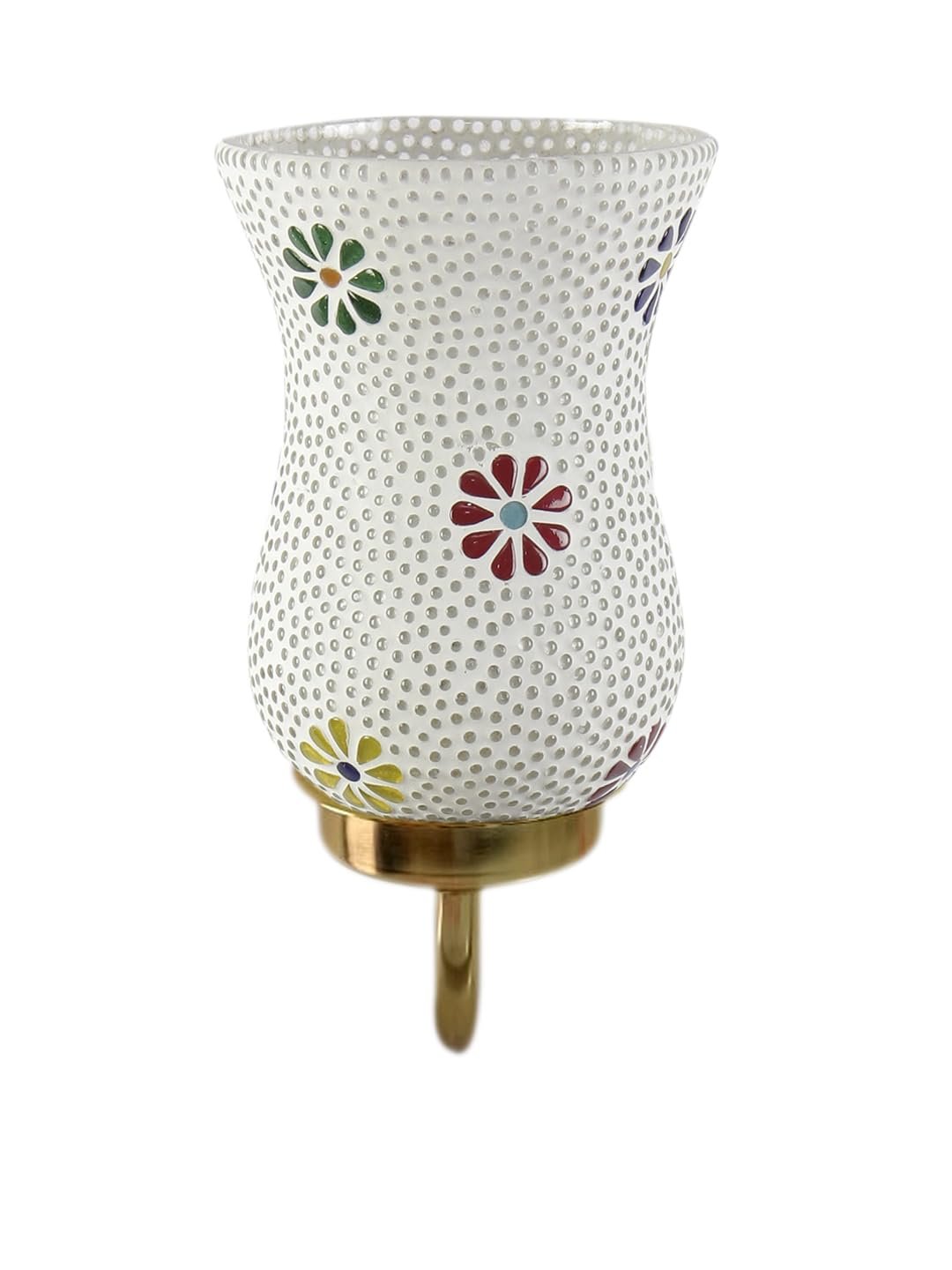 Multicolor Wall Lamp | Elegant Mosaic Glass & Wood Design | Stylish Ambient Light for Home, Office, Living Room, Bedroom, Hallway | Modern Decorative Wall Sconce - Model DBS37