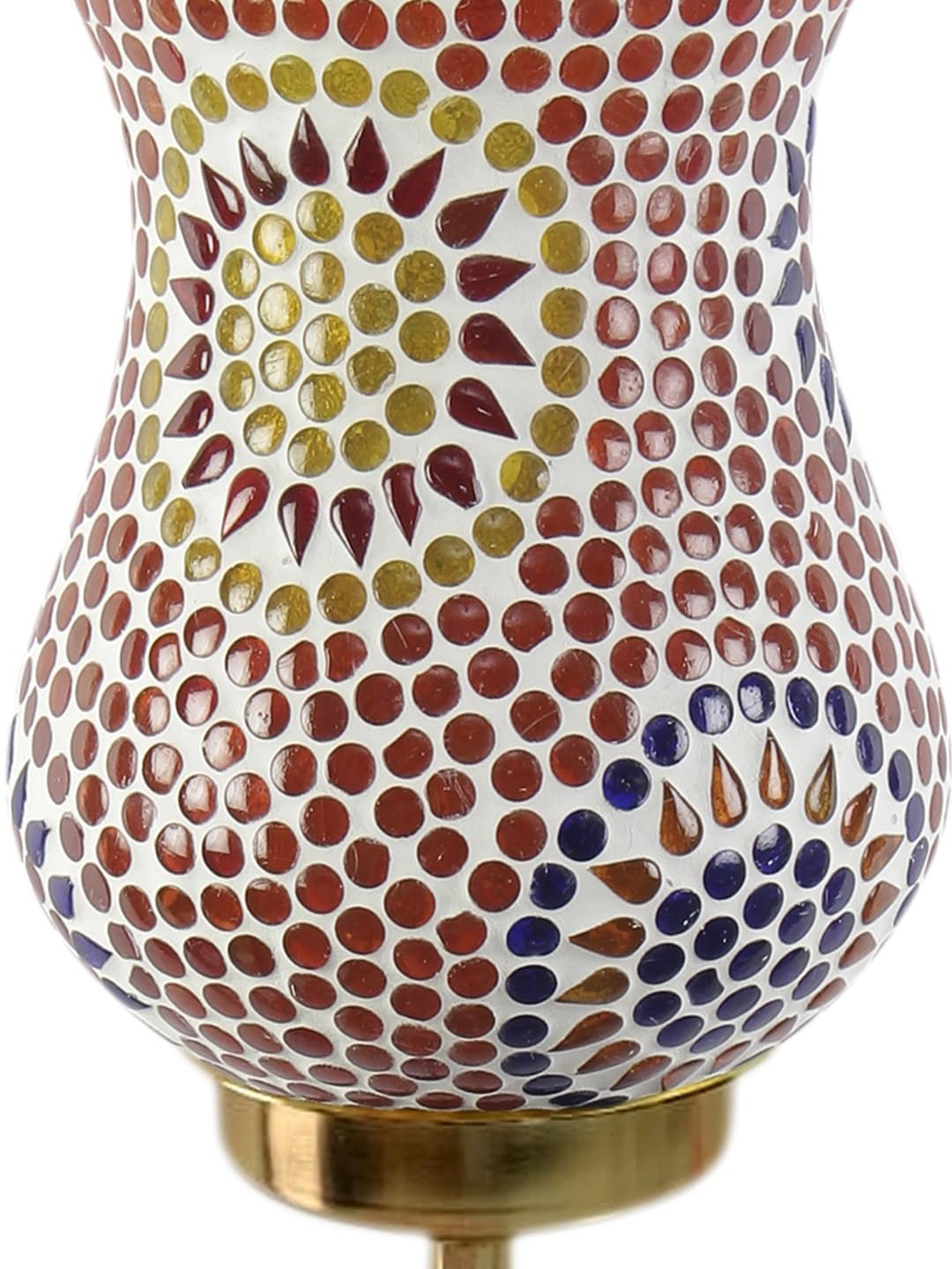 Multicolor Wall Lamp | Elegant Mosaic Glass & Wood Design | Stylish Ambient Light for Home, Office, Living Room, Bedroom, Hallway | Modern Decorative Wall Sconce - Model DBS38