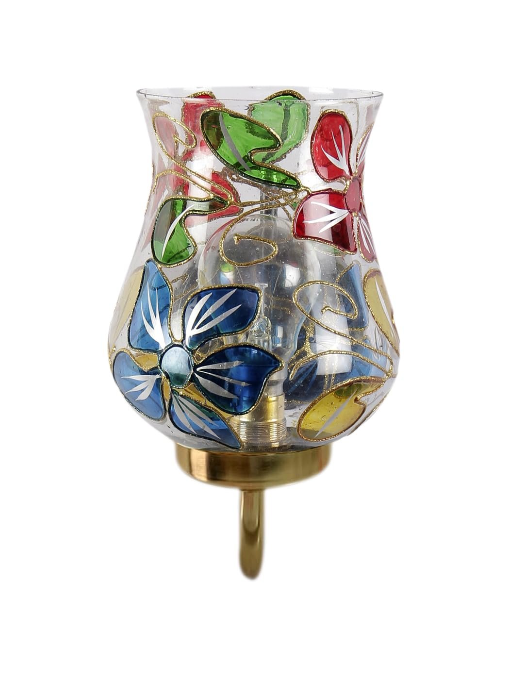 Multicolor Wall Lamp | Elegant Mosaic Glass & Wood Design | Stylish Ambient Light for Home, Office, Living Room, Bedroom, Hallway | Modern Decorative Wall Sconce - Model DBS39