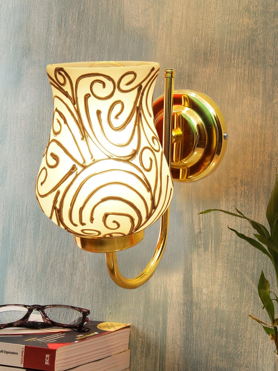 Multicolor Wall Lamp | Elegant Mosaic Glass & Wood Design | Stylish Ambient Light for Home, Office, Living Room, Bedroom, Hallway | Modern Decorative Wall Sconce - Model DBS40