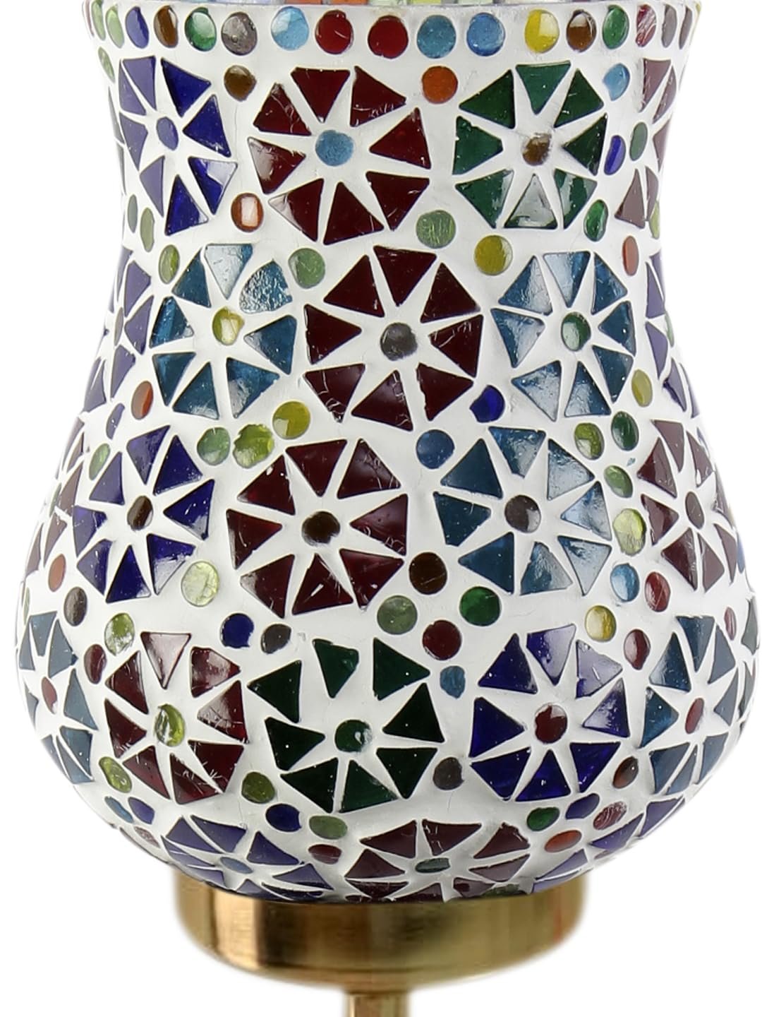 Multicolor Wall Lamp | Elegant Mosaic Glass & Wood Design | Stylish Ambient Light for Home, Office, Living Room, Bedroom, Hallway | Modern Decorative Wall Sconce - Model DBS41