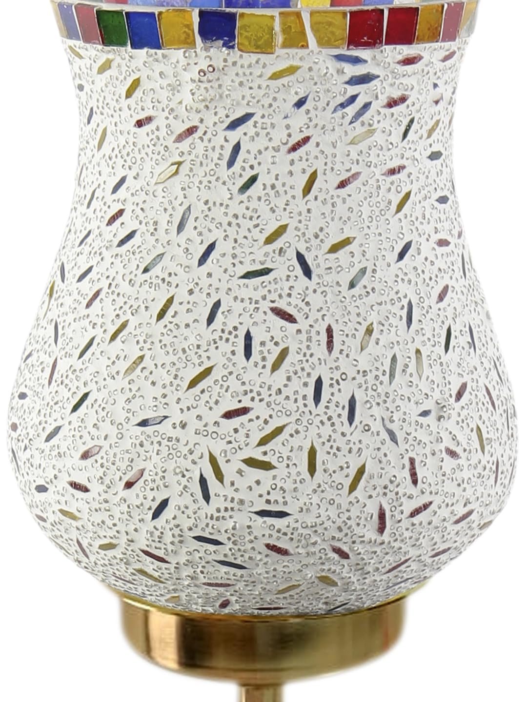 Multicolor Wall Lamp | Elegant Mosaic Glass & Wood Design | Stylish Ambient Light for Home, Office, Living Room, Bedroom, Hallway | Modern Decorative Wall Sconce - Model DBS43