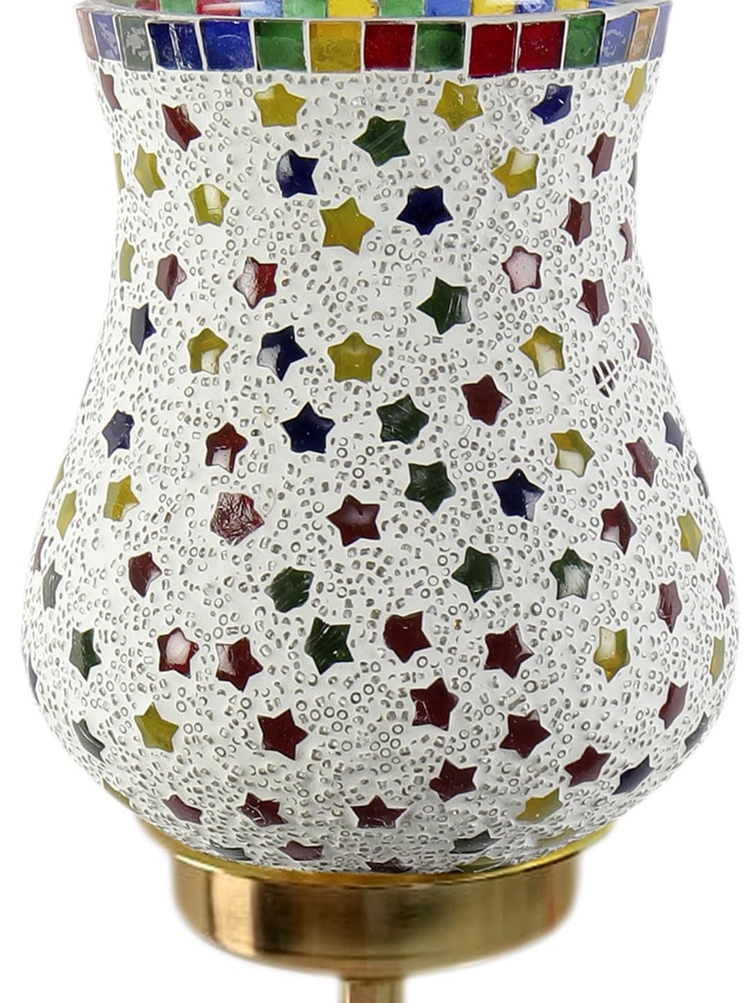 Multicolor Wall Lamp | Elegant Mosaic Glass & Wood Design | Stylish Ambient Light for Home, Office, Living Room, Bedroom, Hallway | Modern Decorative Wall Sconce - Model DBS44