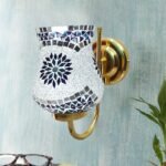 Multicolor Wall Lamp | Elegant Mosaic Glass & Wood Design | Stylish Ambient Light for Home, Office, Living Room, Bedroom, Hallway | Modern Decorative Wall Sconce – Model DBS47