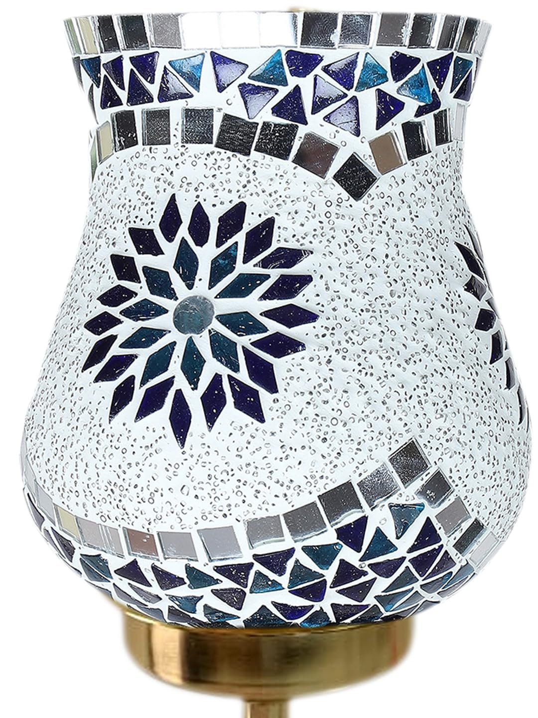 Multicolor Wall Lamp | Elegant Mosaic Glass & Wood Design | Stylish Ambient Light for Home, Office, Living Room, Bedroom, Hallway | Modern Decorative Wall Sconce - Model DBS47