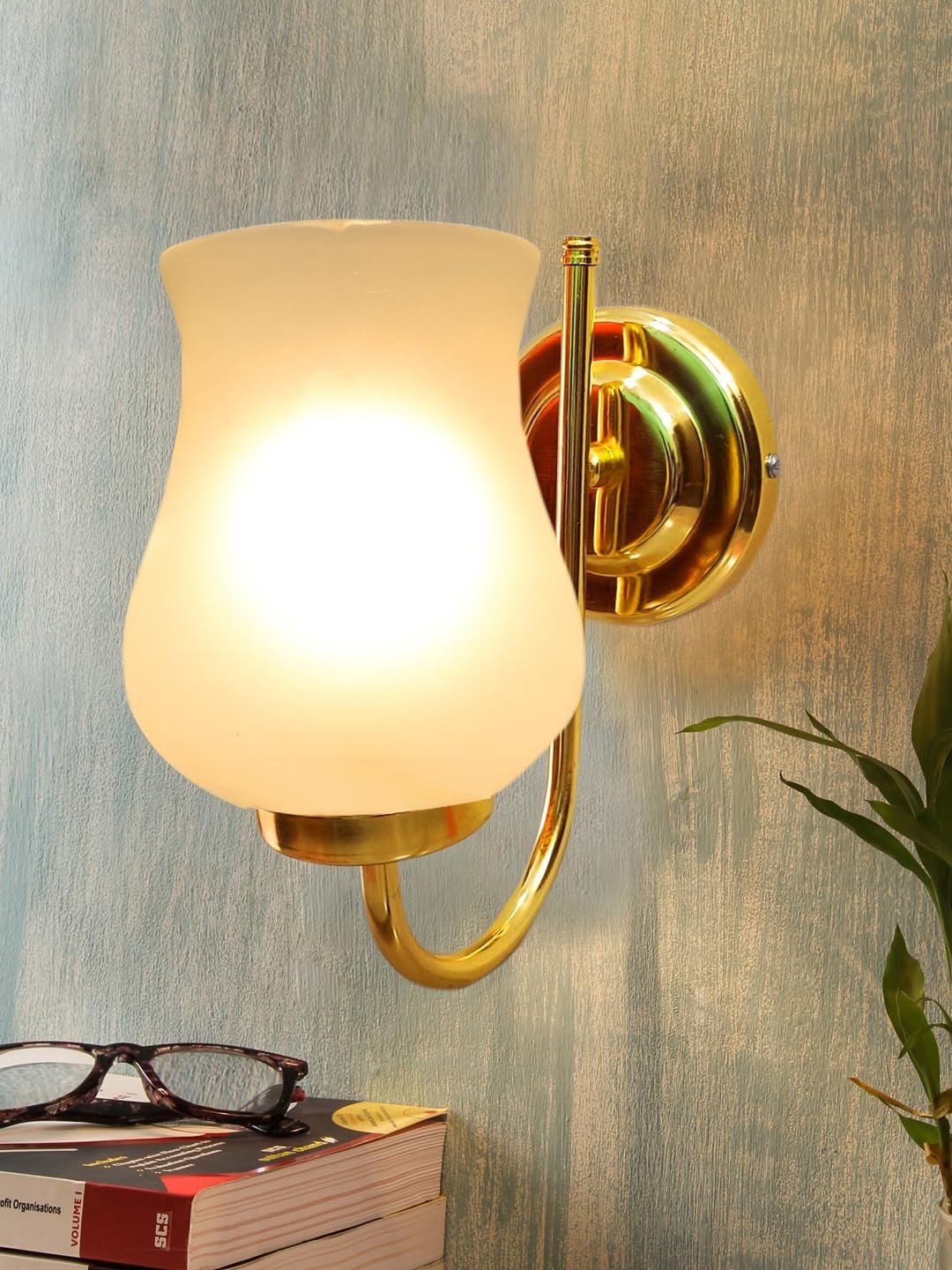 Multicolor Wall Lamp | Elegant Mosaic Glass & Wood Design | Stylish Ambient Light for Home, Office, Living Room, Bedroom, Hallway | Modern Decorative Wall Sconce - Model DBS48
