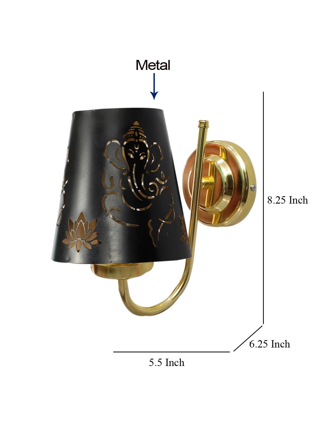 Multicolor Wall Lamp | Elegant Metal Material | Stylish Ambient Light for Home, Office, Living Room, Bedroom, Hallway | Modern Decorative Wall Sconce - Model DBS49