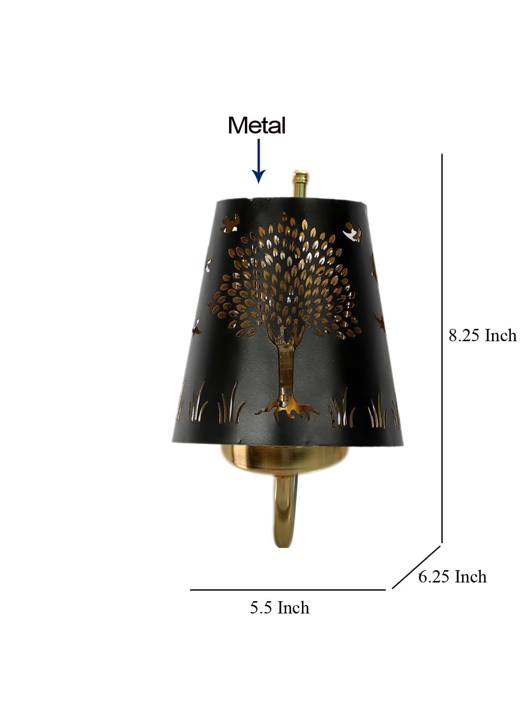 Multicolor Wall Lamp | Elegant Metal Material | Stylish Ambient Light for Home, Office, Living Room, Bedroom, Hallway | Modern Decorative Wall Sconce - Model DBS52