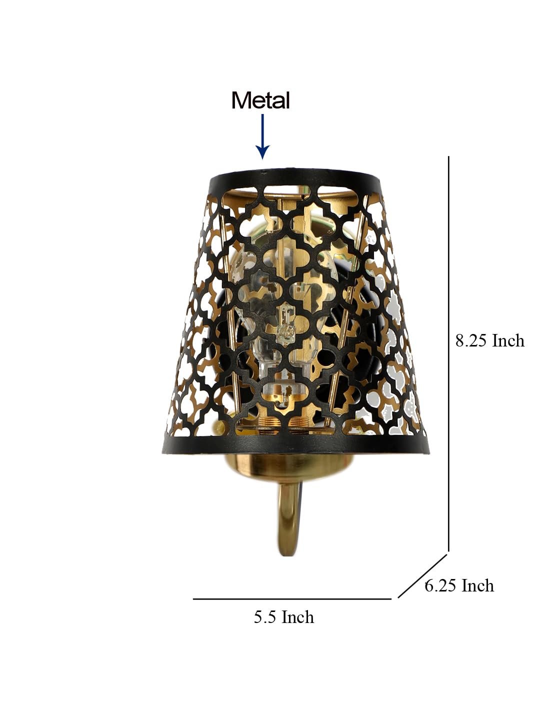 Multicolor Wall Lamp | Elegant Metal Material | Stylish Ambient Light for Home, Office, Living Room, Bedroom, Hallway | Modern Decorative Wall Sconce - Model DBS53