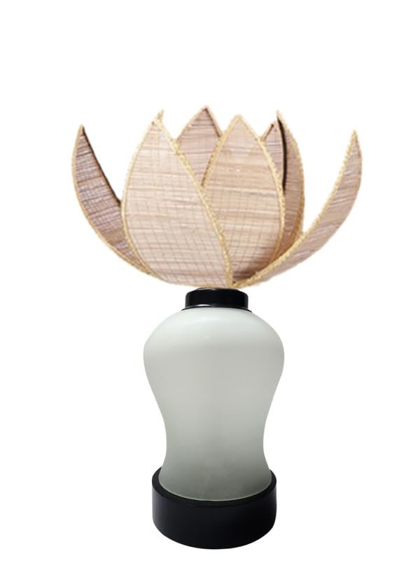 Multicolor Table Lamp | Artistic Mosaic Glass with Sturdy Wood Base | Decorative Ambient Light for Home D�cor | Perfect Blend of Modern & Traditional Style - Model DDG100
