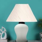 Multicolor Table Lamp | Artistic Mosaic Glass with Sturdy Wood Base | Decorative Ambient Light for Home D�cor | Perfect Blend of Modern & Traditional Style – Model DDG76