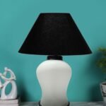 Multicolor Table Lamp | Artistic Mosaic Glass with Sturdy Wood Base | Decorative Ambient Light for Home D�cor | Perfect Blend of Modern & Traditional Style – Model DDG77