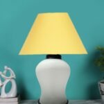 Multicolor Table Lamp | Artistic Mosaic Glass with Sturdy Wood Base | Decorative Ambient Light for Home D�cor | Perfect Blend of Modern & Traditional Style – Model DDG80