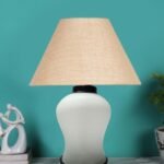 Multicolor Table Lamp | Artistic Mosaic Glass with Sturdy Wood Base | Decorative Ambient Light for Home D�cor | Perfect Blend of Modern & Traditional Style – Model DDG83