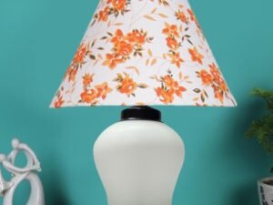 Multicolor Table Lamp | Artistic Mosaic Glass with Sturdy Wood Base | Decorative Ambient Light for Home D�cor | Perfect Blend of Modern & Traditional Style - Model DDG88