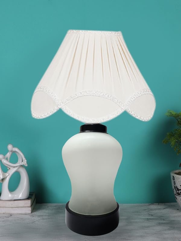 Multicolor Table Lamp | Artistic Mosaic Glass with Sturdy Wood Base | Decorative Ambient Light for Home D�cor | Perfect Blend of Modern & Traditional Style - Model DDG90