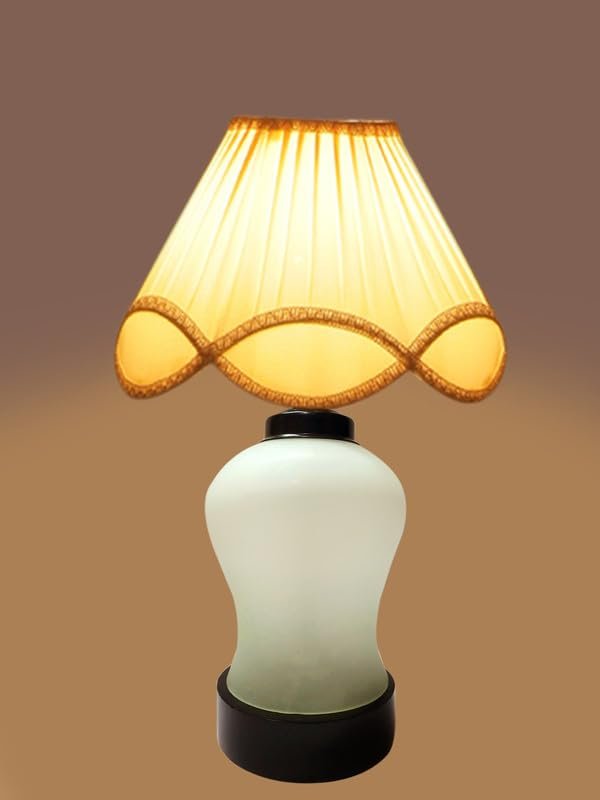 Multicolor Table Lamp | Artistic Mosaic Glass with Sturdy Wood Base | Decorative Ambient Light for Home D�cor | Perfect Blend of Modern & Traditional Style - Model DDG90