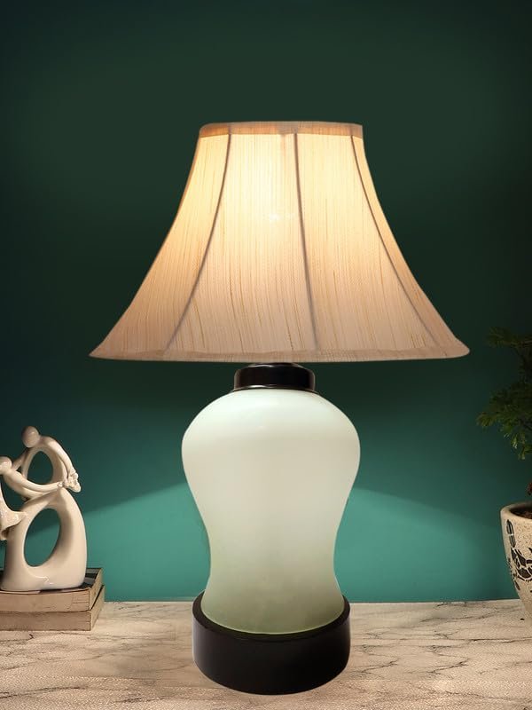 Multicolor Table Lamp | Artistic Mosaic Glass with Sturdy Wood Base | Decorative Ambient Light for Home D�cor | Perfect Blend of Modern & Traditional Style - Model DDG91