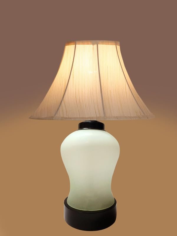 Multicolor Table Lamp | Artistic Mosaic Glass with Sturdy Wood Base | Decorative Ambient Light for Home D�cor | Perfect Blend of Modern & Traditional Style - Model DDG91