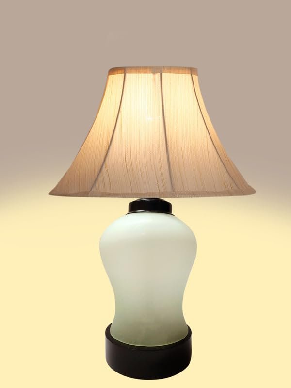 Multicolor Table Lamp | Artistic Mosaic Glass with Sturdy Wood Base | Decorative Ambient Light for Home D�cor | Perfect Blend of Modern & Traditional Style - Model DDG91