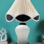 Multicolor Table Lamp | Artistic Mosaic Glass with Sturdy Wood Base | Decorative Ambient Light for Home D�cor | Perfect Blend of Modern & Traditional Style – Model DDG93