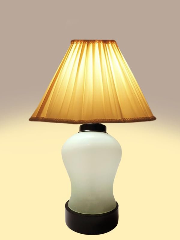 Multicolor Table Lamp | Artistic Mosaic Glass with Sturdy Wood Base | Decorative Ambient Light for Home D�cor | Perfect Blend of Modern & Traditional Style - Model DDG95