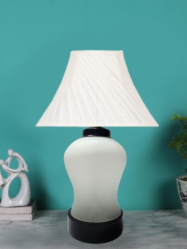 Multicolor Table Lamp | Artistic Mosaic Glass with Sturdy Wood Base | Decorative Ambient Light for Home D�cor | Perfect Blend of Modern & Traditional Style - Model DDG97