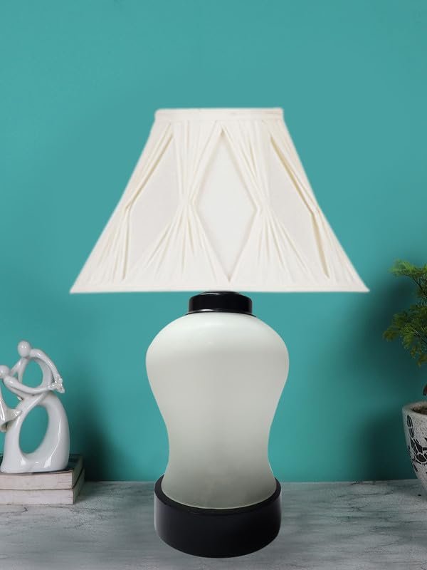 Multicolor Table Lamp | Artistic Mosaic Glass with Sturdy Wood Base | Decorative Ambient Light for Home D�cor | Perfect Blend of Modern & Traditional Style - Model DDG98